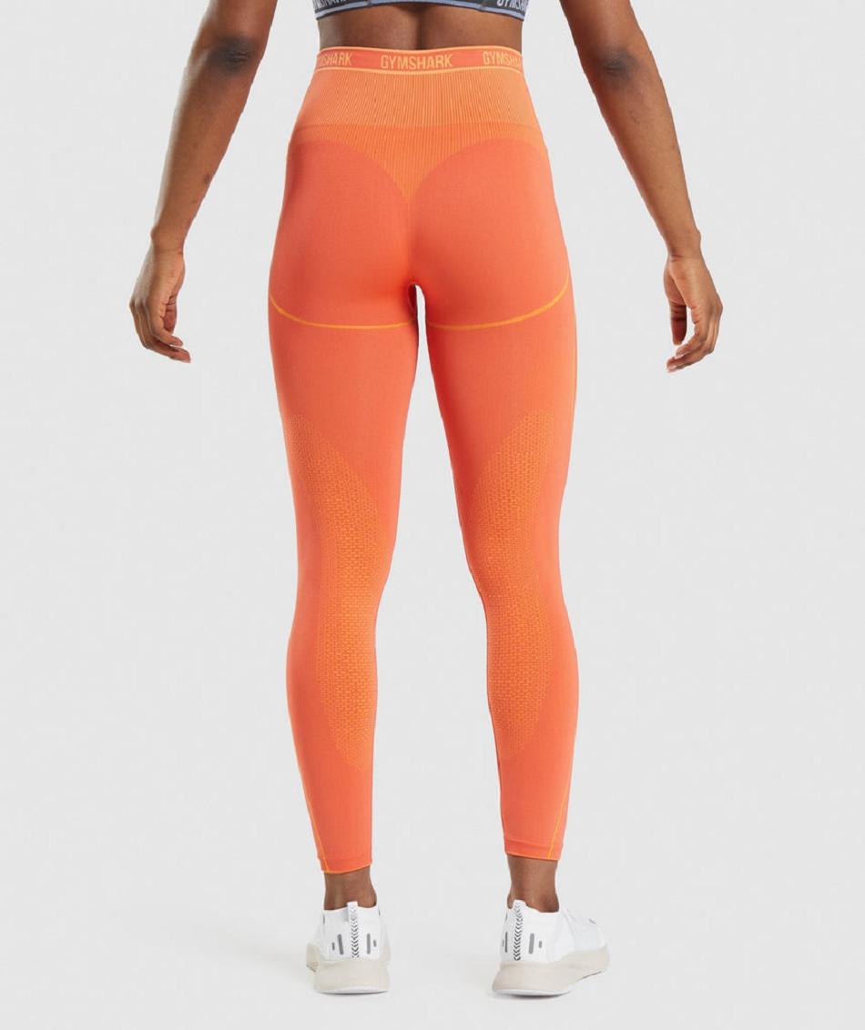 Leggins Gymshark Apex Seamless High Rise Mujer Naranjas Albaricoque Naranjas | CO 2862LIS